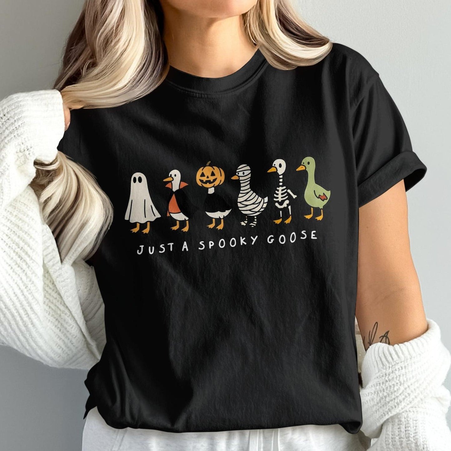 Halloween Themed Just A Spooky Goose T-shirt product