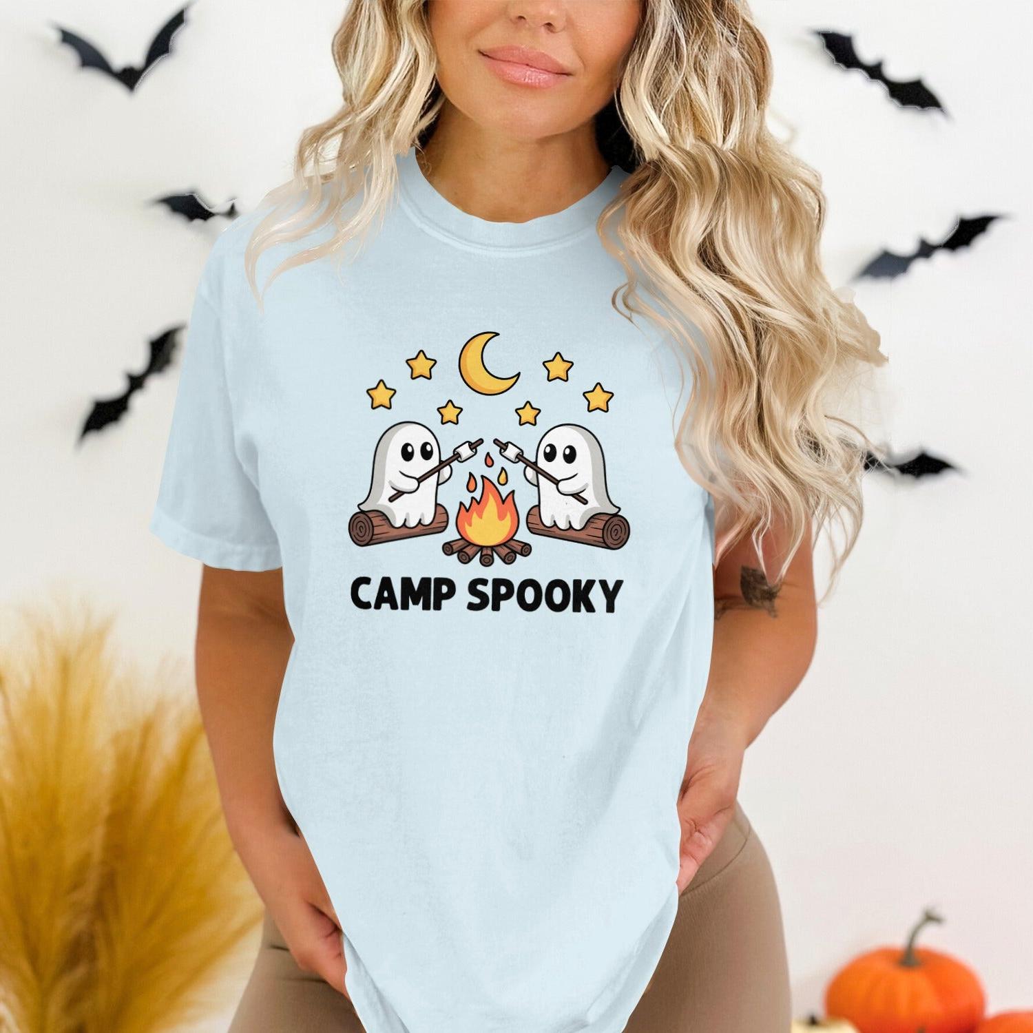Camp Spooky Ghosts and Campfire Themed Shirt product