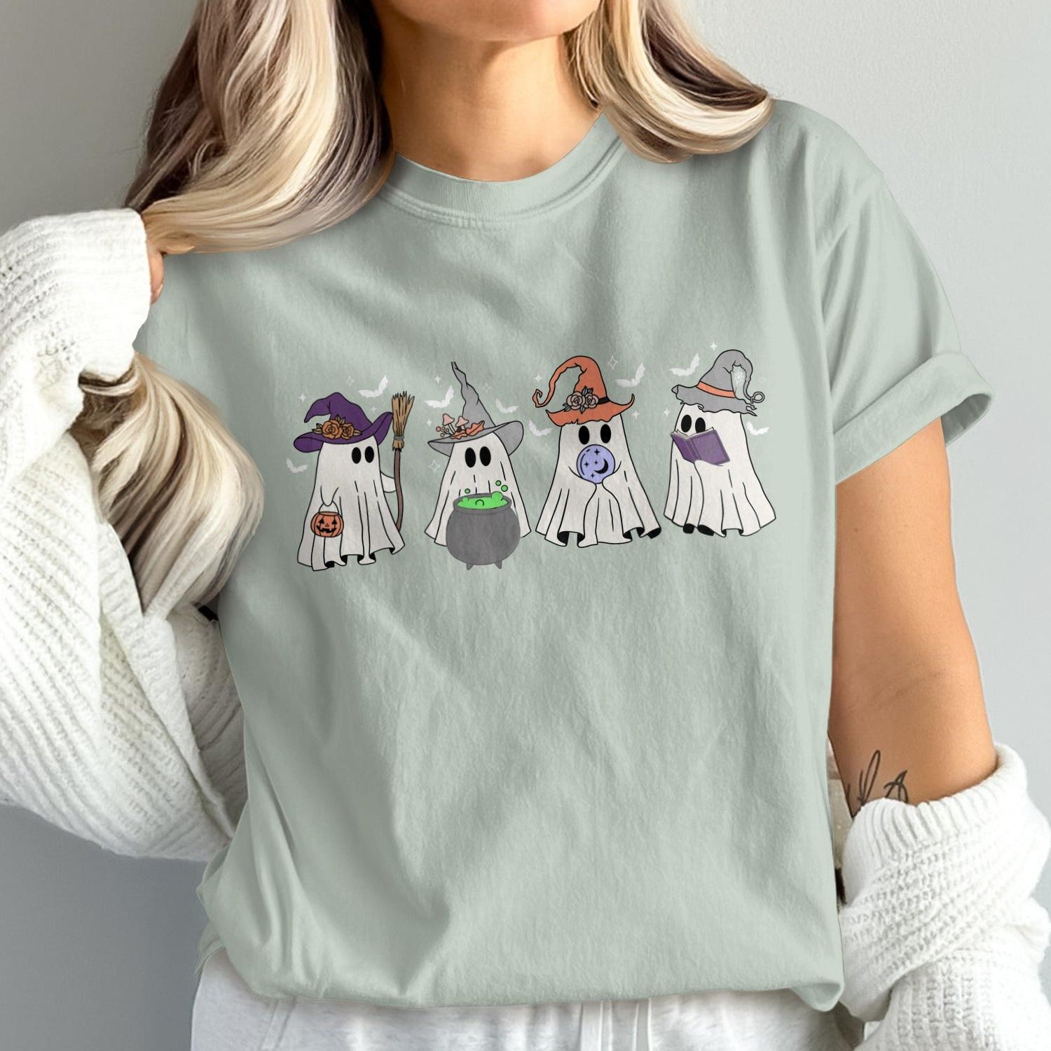 Adorable Halloween Ghosts with Cowboy Hats shirt product type
