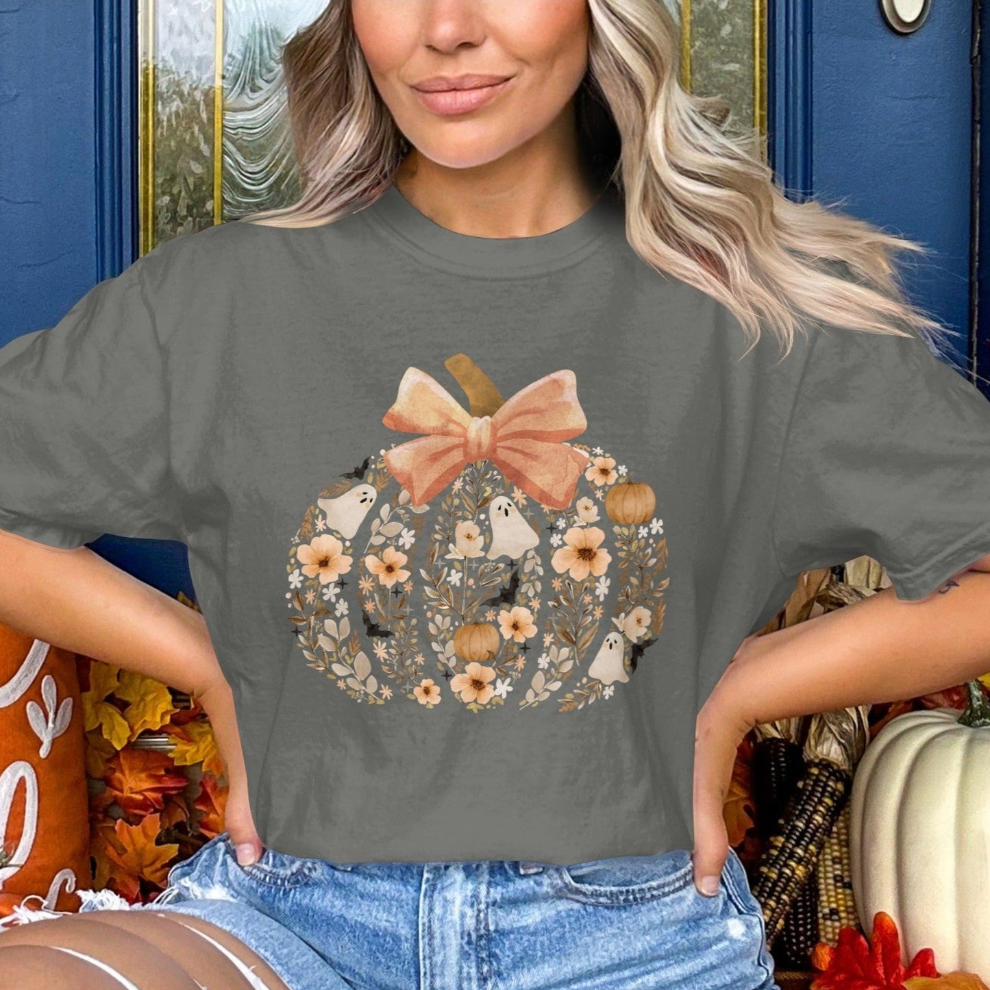 Cozy Fall Themed Pumpkin Graphic Tee product