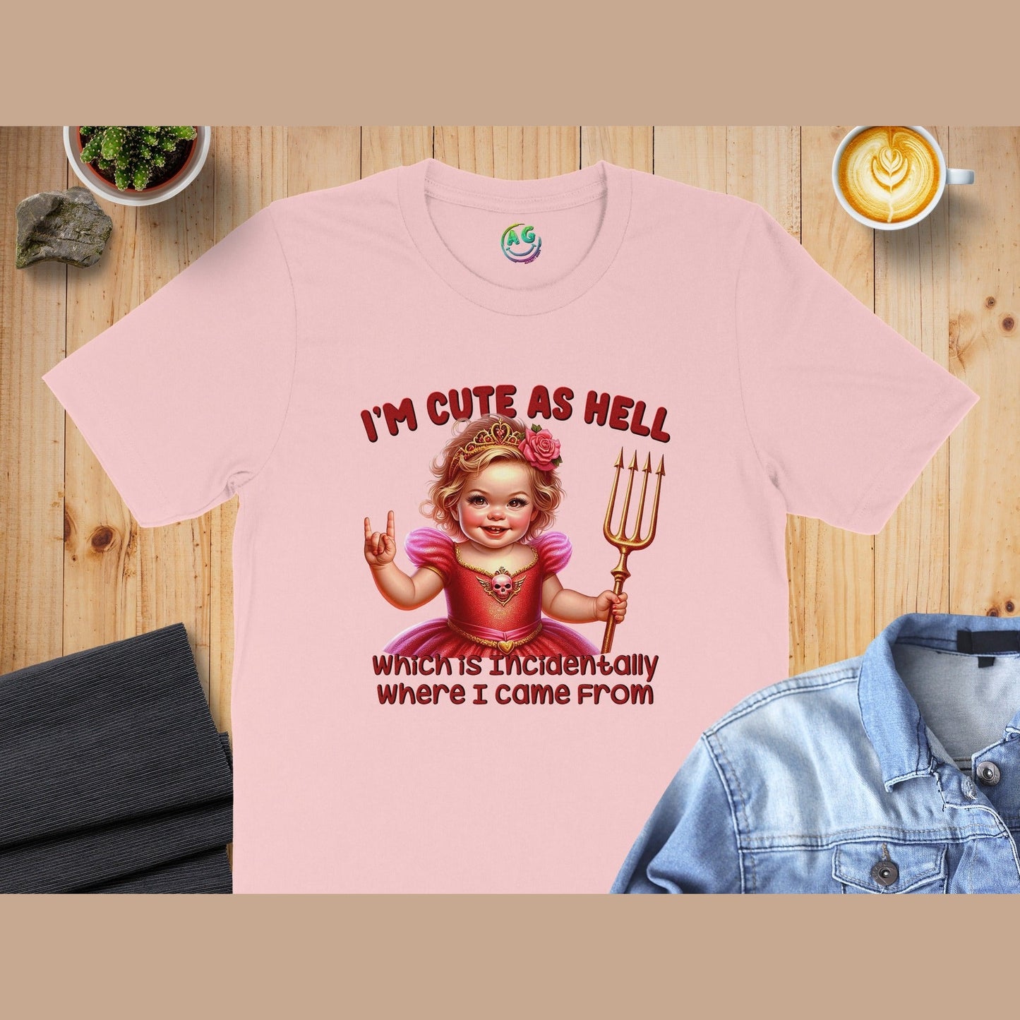 I'm Cute As Hell Adorable Graphic T-shirt product type