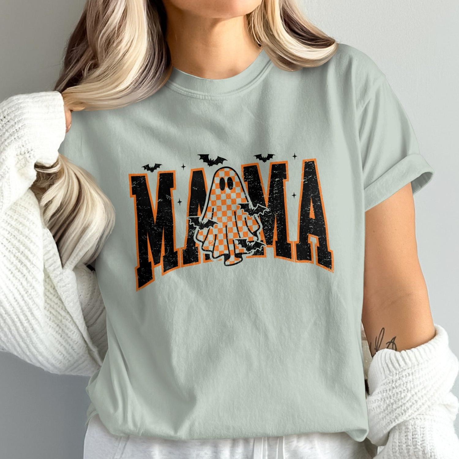 Trendy Halloween Mama Graphic Tee Shirt product