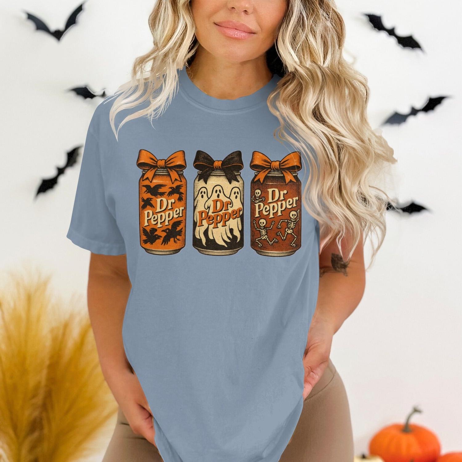 Dr Pepper Halloween Themed Graphic T-Shirt product