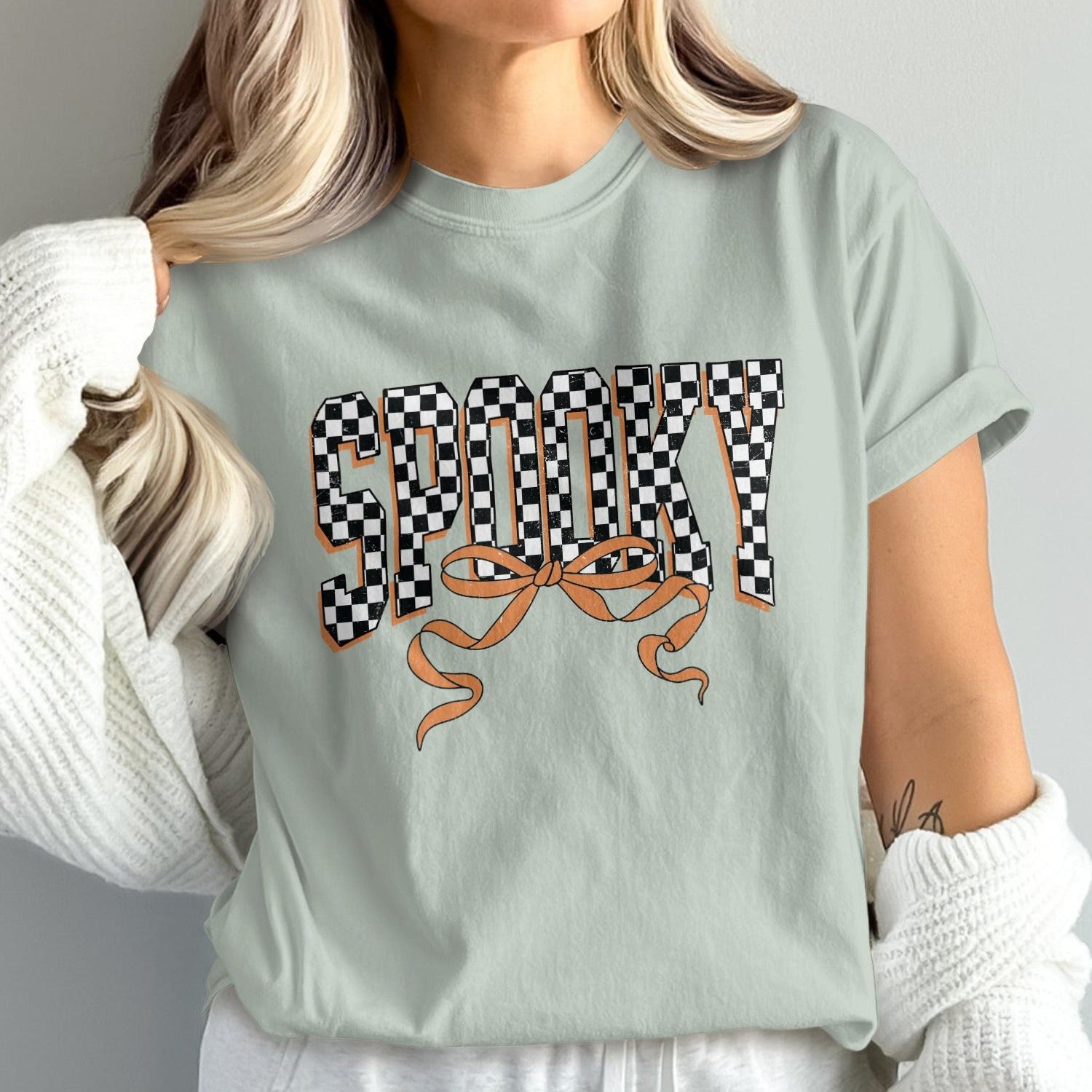 Spooky Checkerboard Eyes Design Unisex Shirt Product Type