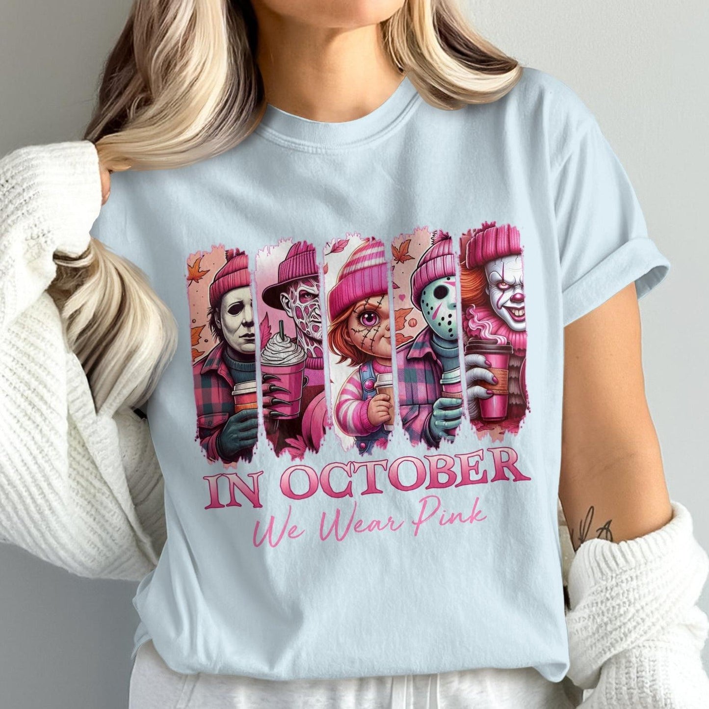 In October We Wear Pink Graphic T-shirt product type