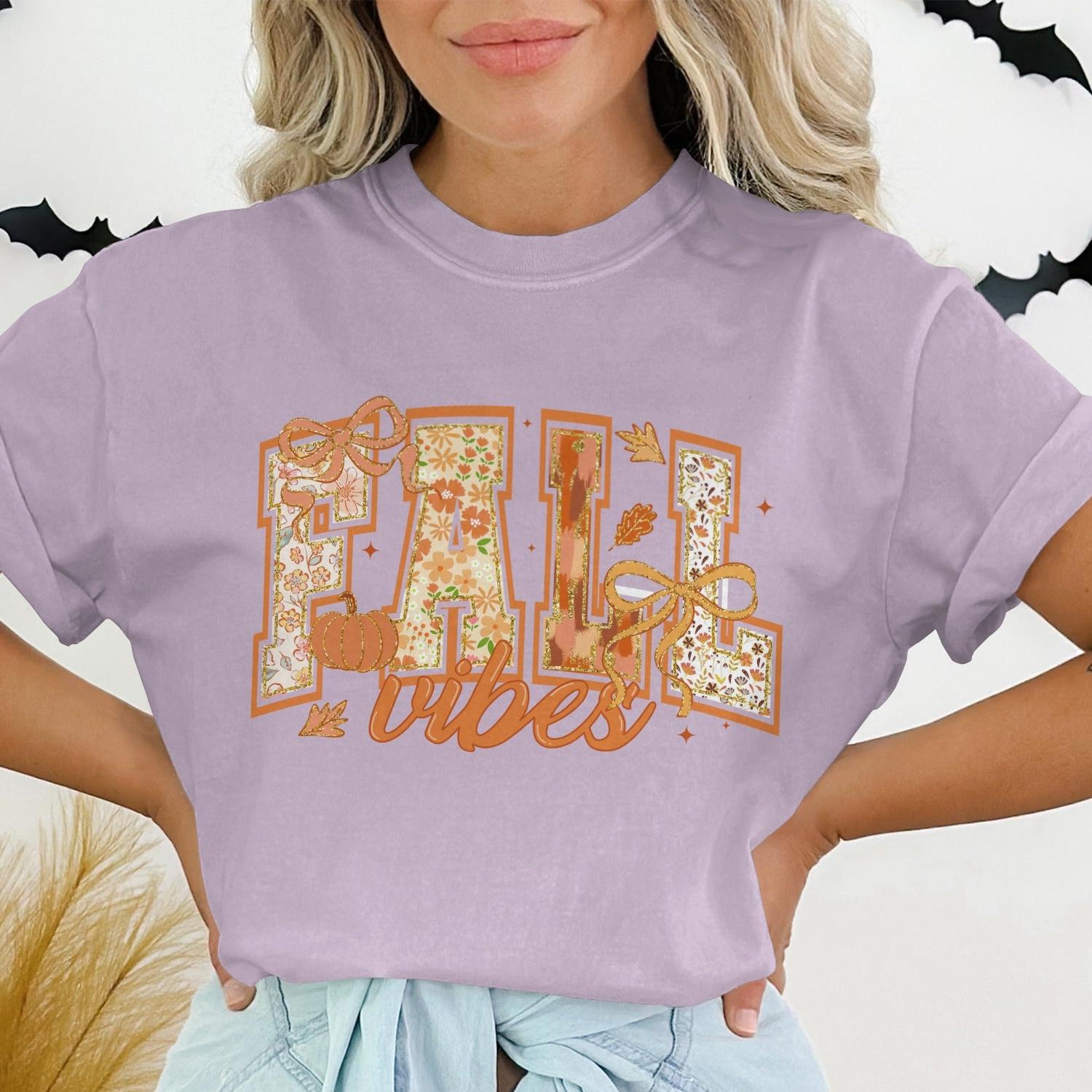 Fall Vibes Graphic Tee Shirt Perfect for Autumn season product