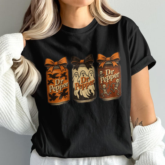 Spooky Dr Pepper Halloween Design T-shirt product
