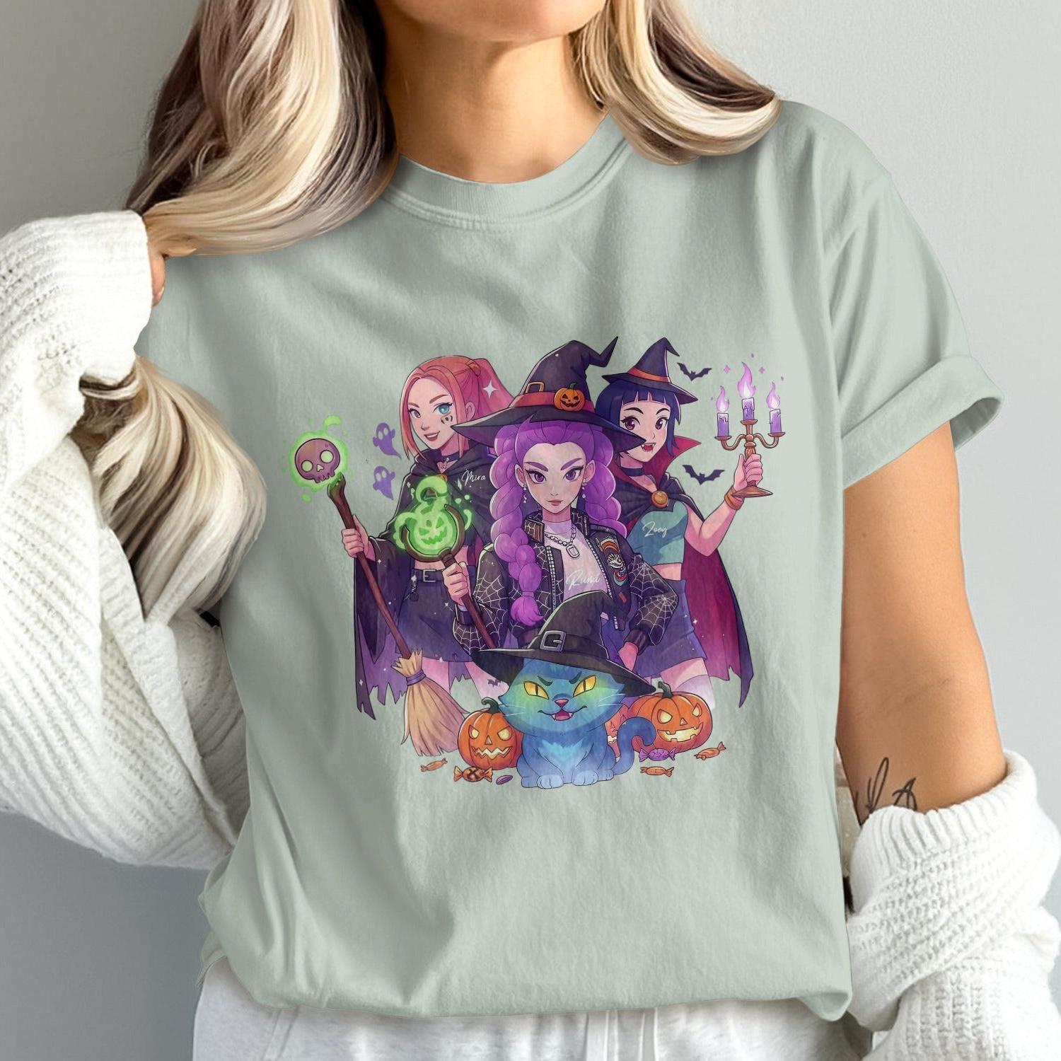 Magical Trio of Witches Halloween T-shirt product
