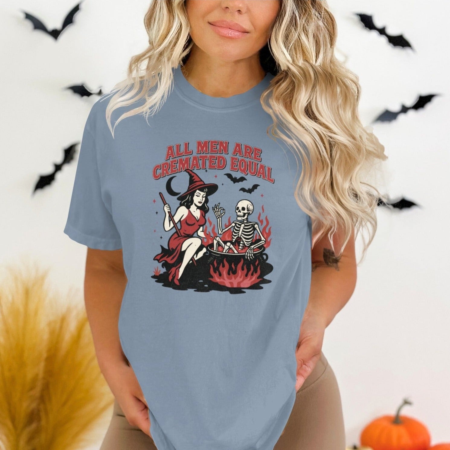 All Men Are Cremated Equal Witch Halloween product type