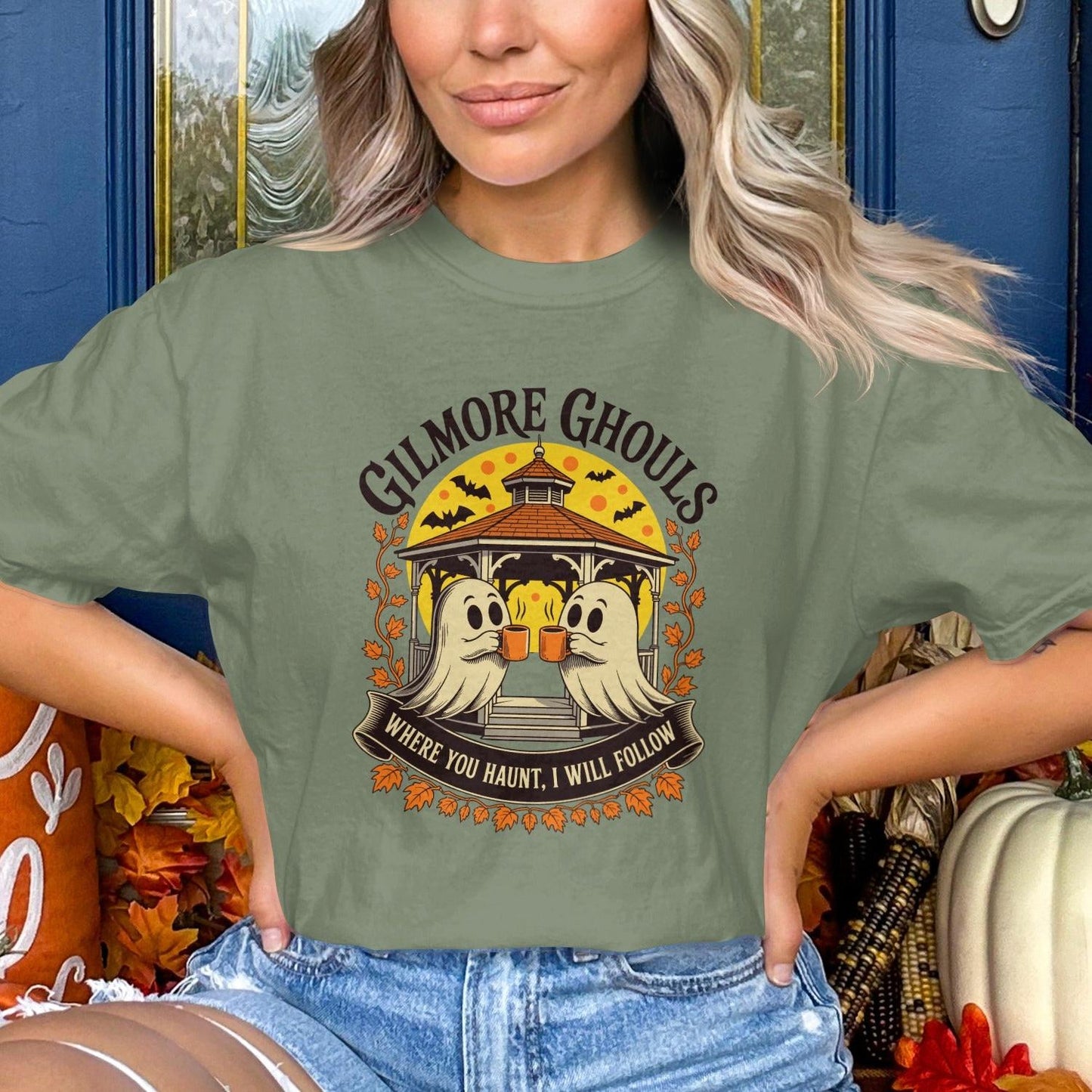 Gilmore Ghouls Halloween T-shirt festive product type