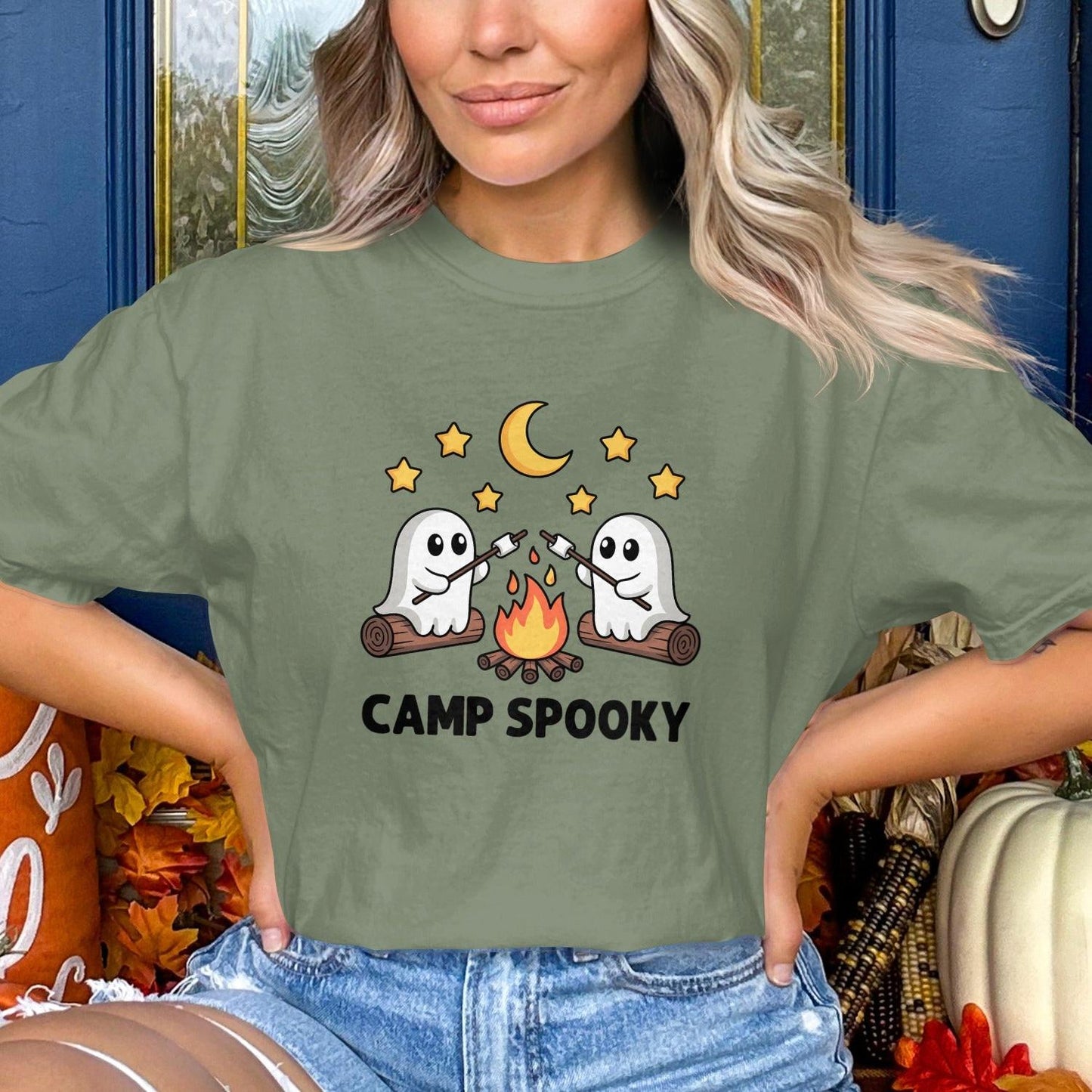 Camp Spooky Ghosts Halloween Themed Shirt product type
