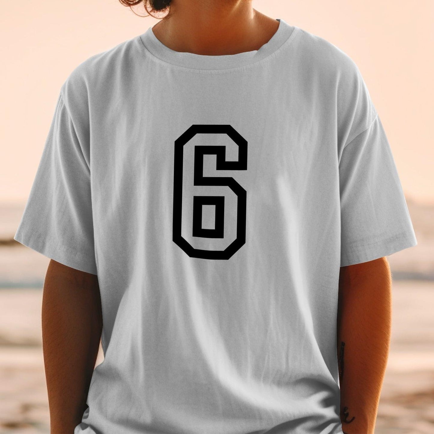Number 6 Graphic T Shirt with Bold Stylish Print product