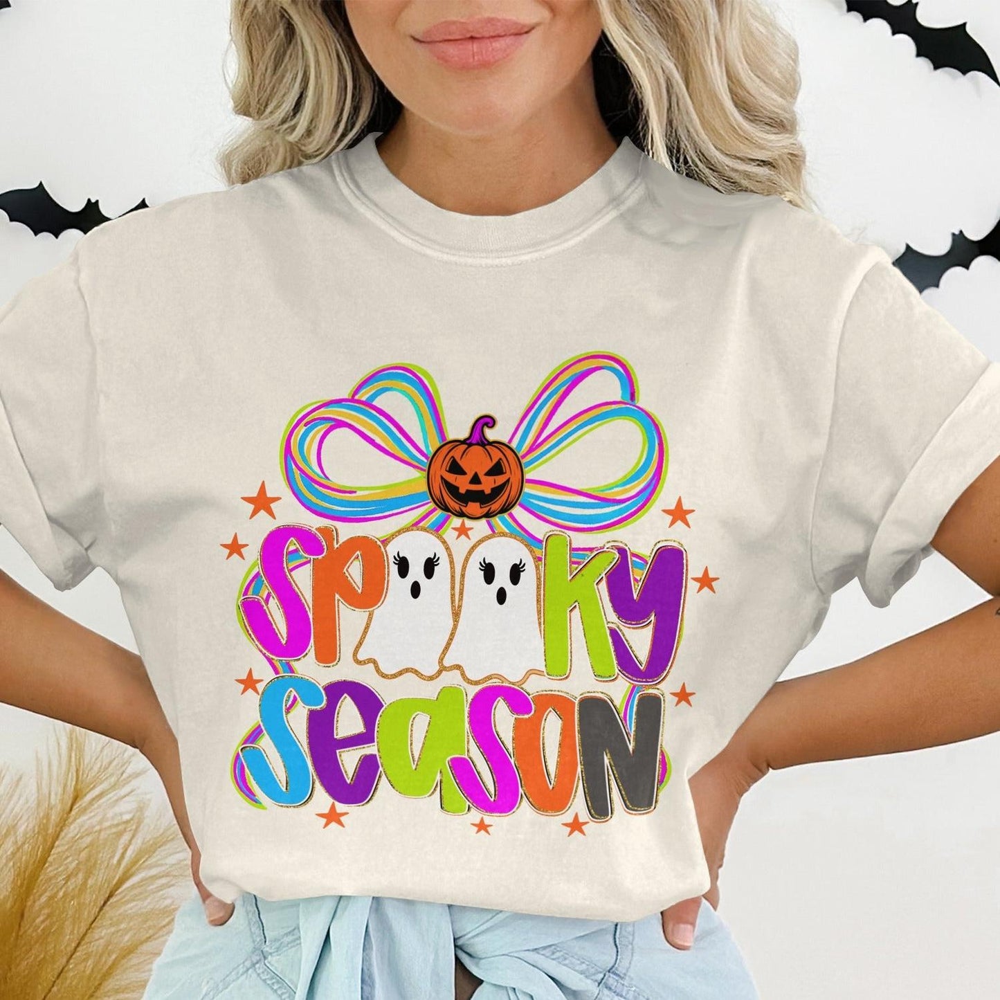 Spooky Season Ghosts and Pumpkin Design product