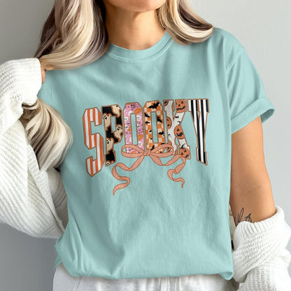 Spooky Graphic T-shirt with Halloween Design product type