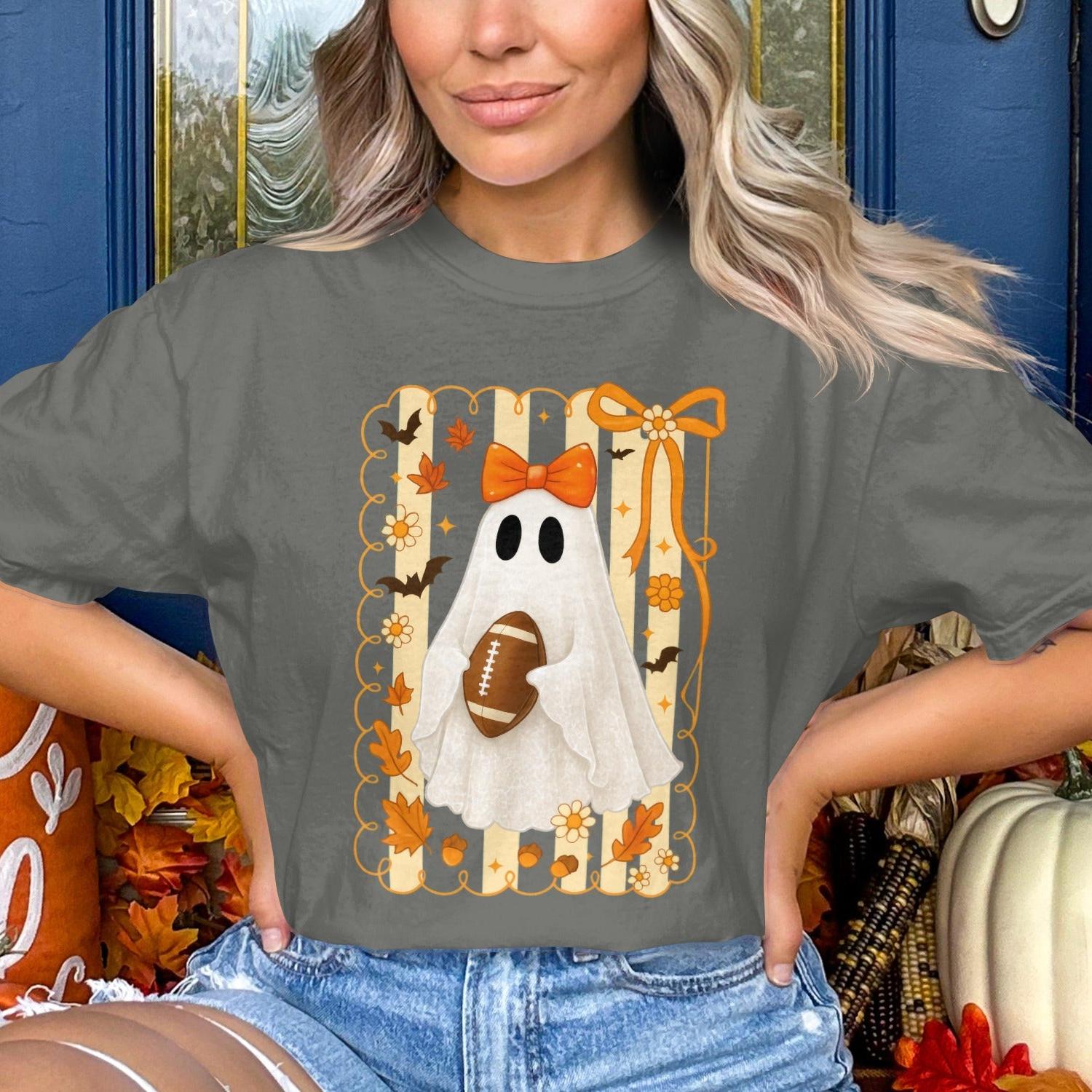 Cute Halloween Ghost Football Shirt Product