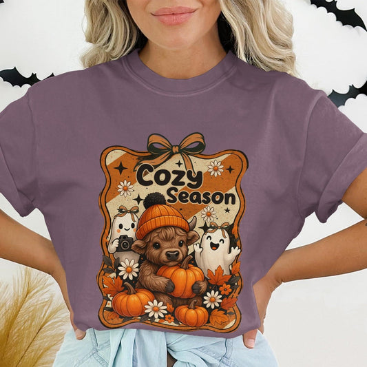 Cozy Season Autumn Print Graphic Tee Shirt product type