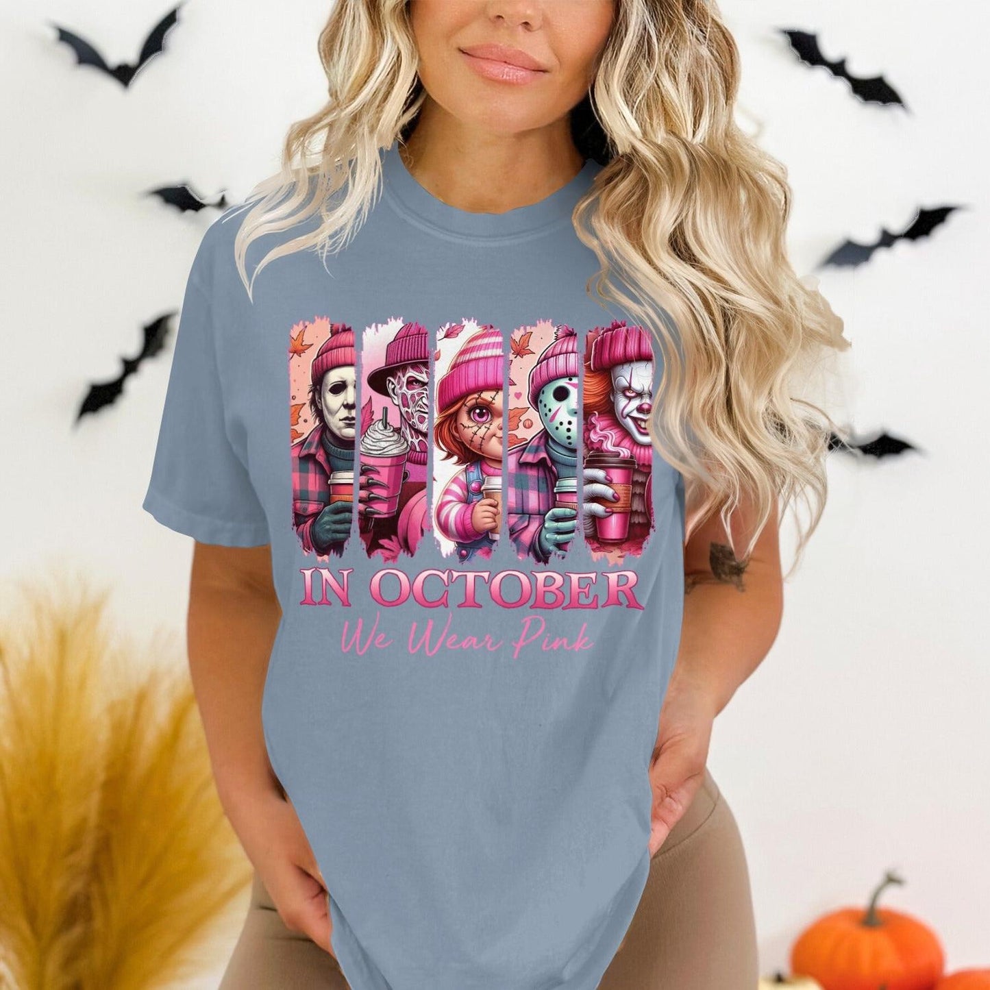 In October We Wear Pink Graphic T-shirt product type