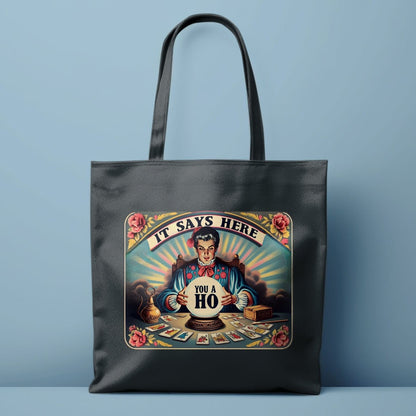 Vintage Fortune Teller Tote Bag, Funny Psychic Humor Tote, Retro Tarot Card Reader, Hilarious Psychic Gift, Unique Tote Bag
