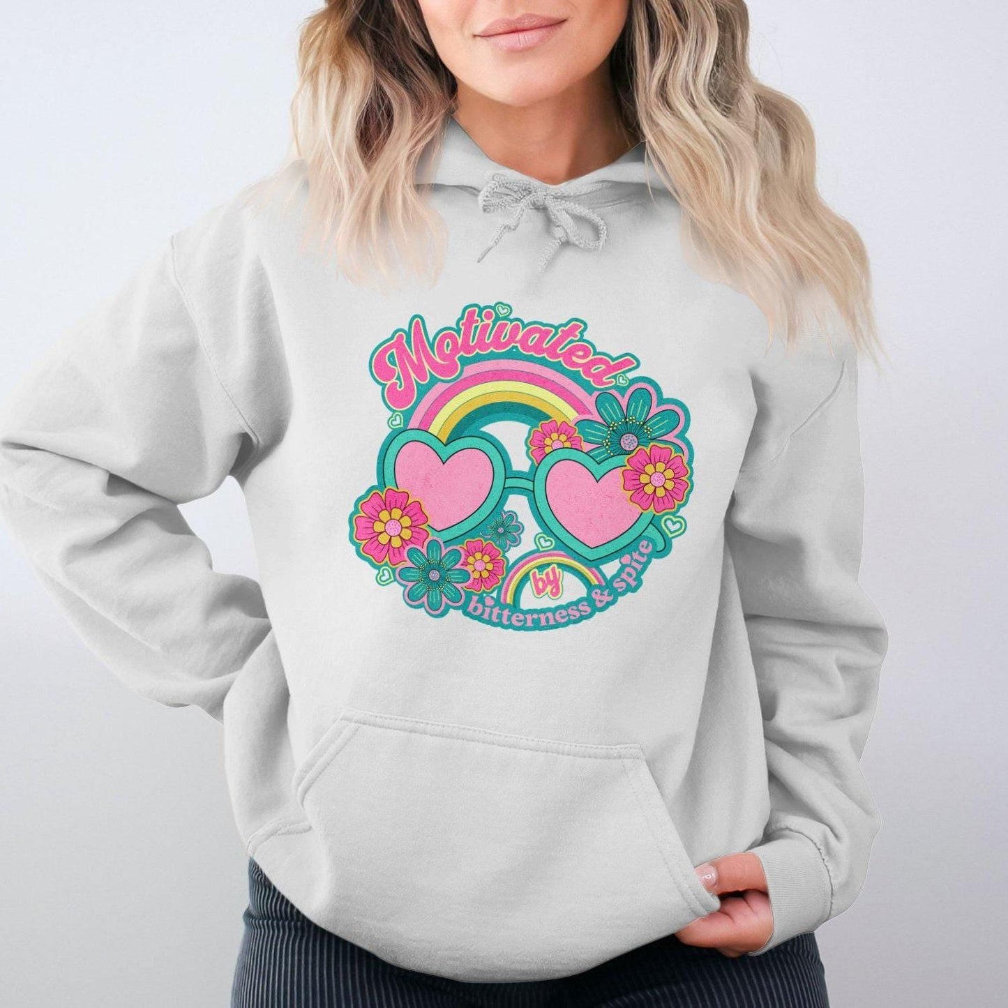 Motivated by Bitterness and Spite Graphic Hoodies