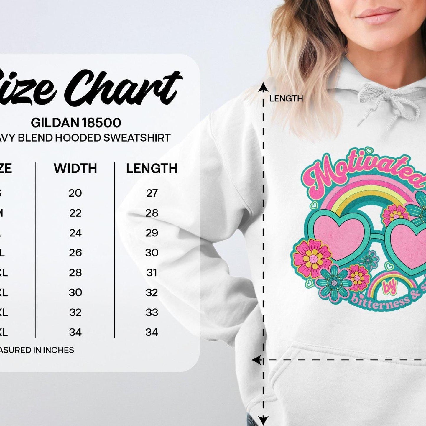 Motivated by Bitterness and Spite Graphic Hoodies