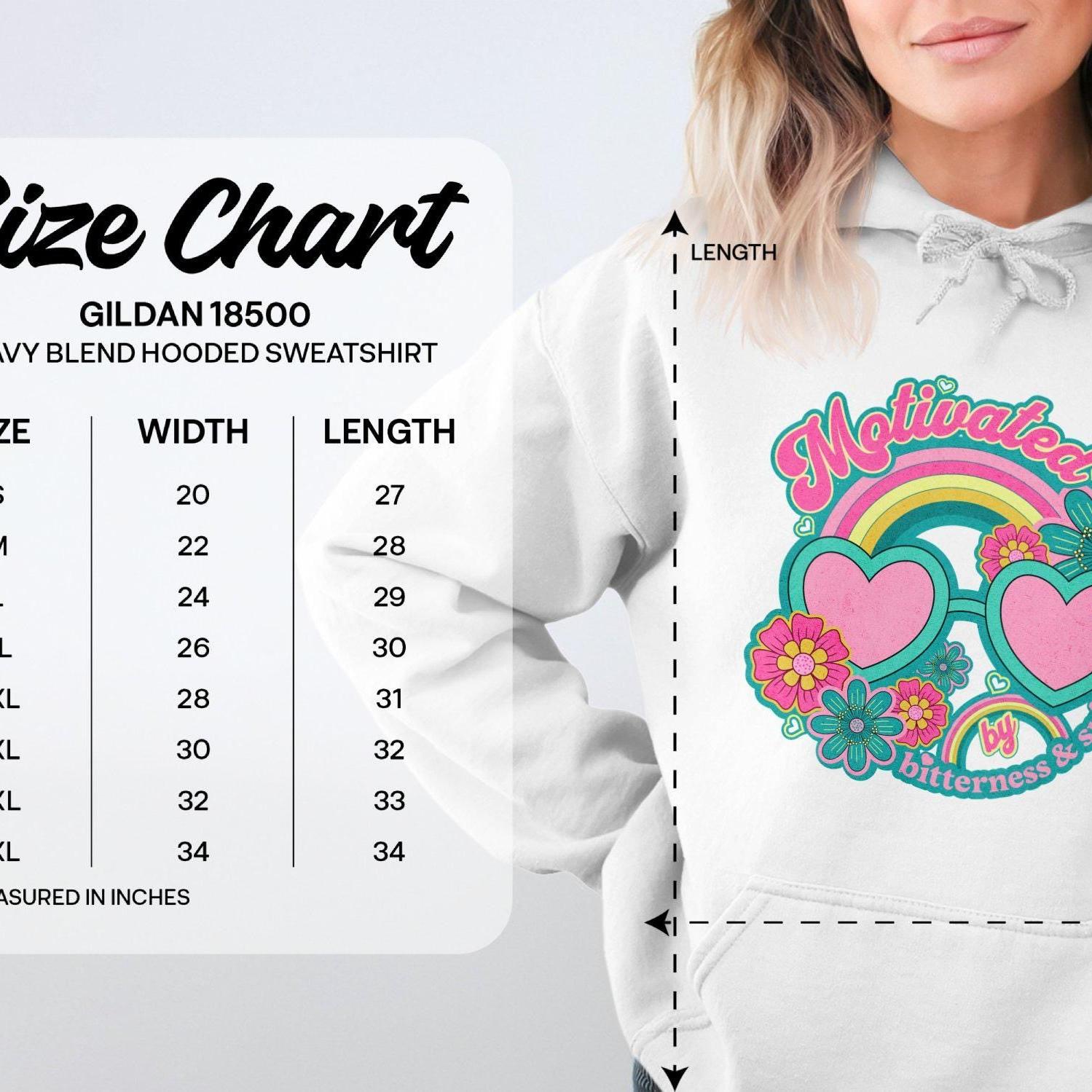 Motivated by Bitterness and Spite Graphic Hoodies