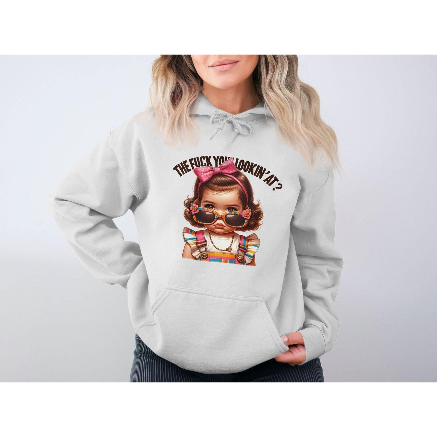 The Fuck You Lookin' At Unisex Sizing Adult Humor Hoodies