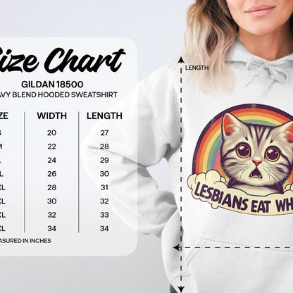 Funny Cat Lesbians Eat What Adult Humor Hoodies