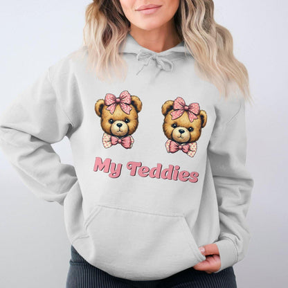 Cute Teddy Bear My Teddies Design Hoodies