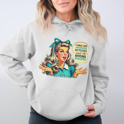 Retro Style Whatever Bitches Graphic Women's Hoodies