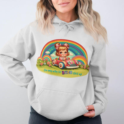 On My Way to F**k Shit Up Cute Cartoon Hoodies