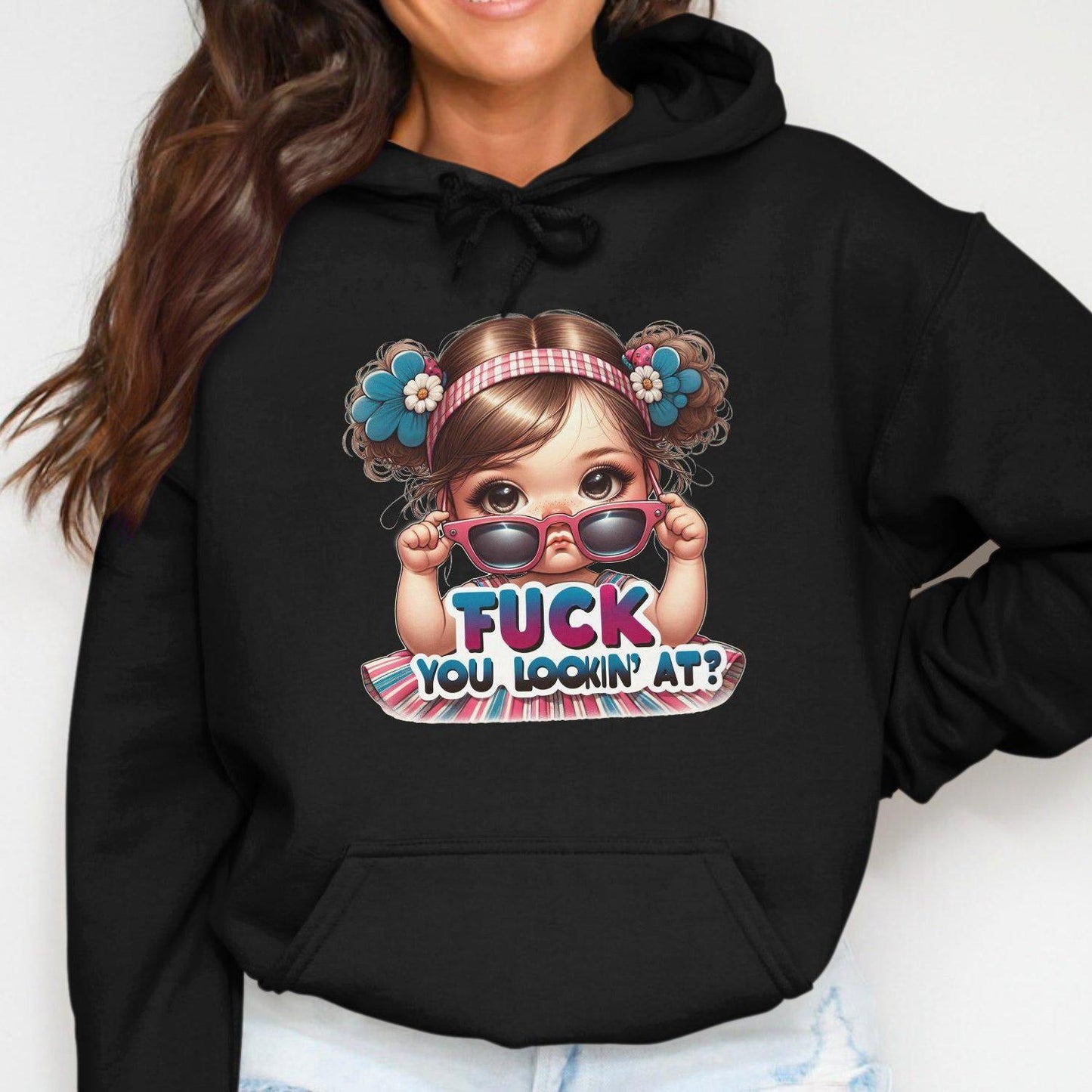 Cute Baby with Sass Unisex Sizing Adult Humor Hoodies