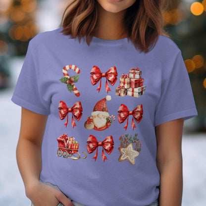 Santa and Christmas Gifts Comfort Colors T-Shirts
