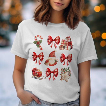 Santa and Christmas Gifts Comfort Colors T-Shirts
