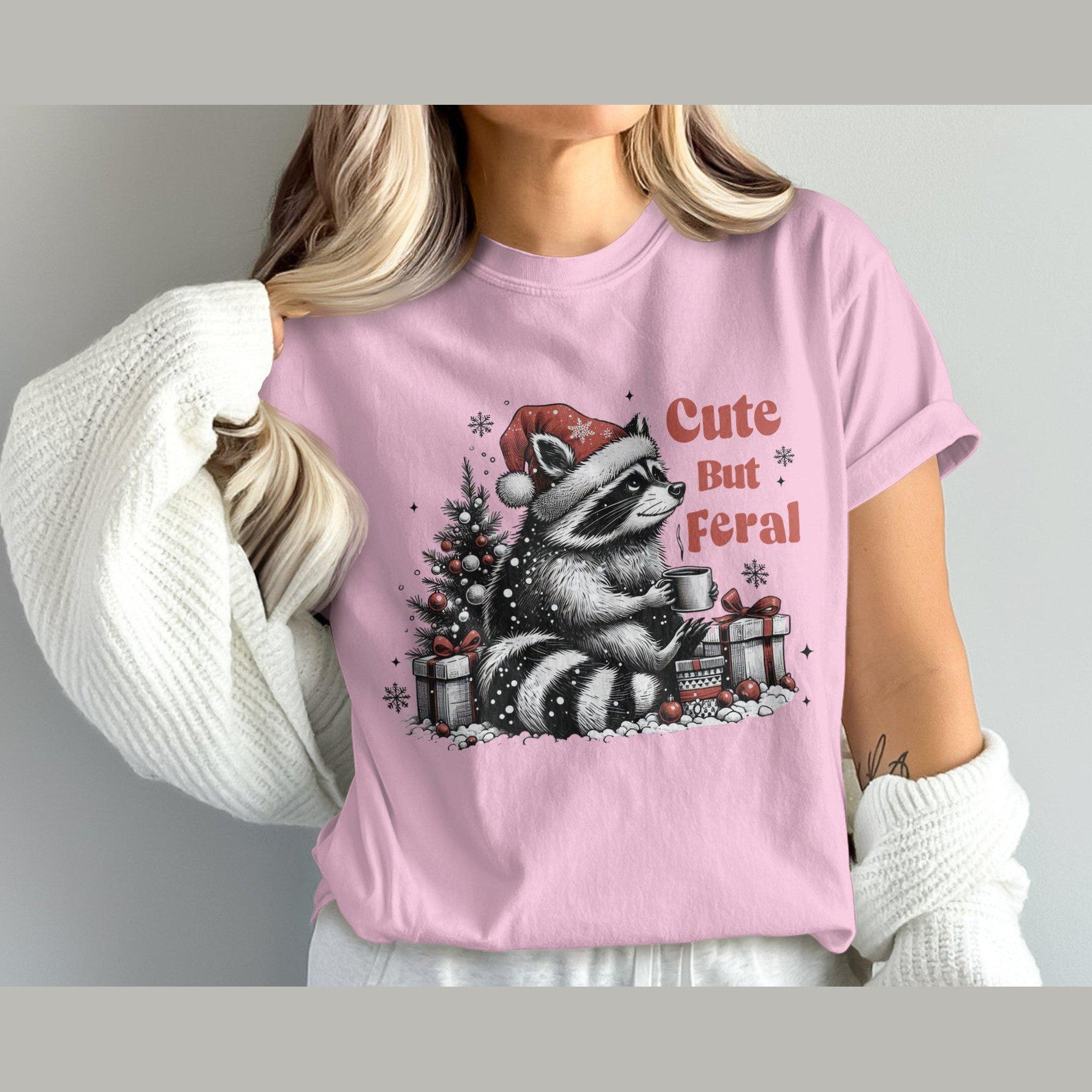 Cute But Feral Design Comfort Colors T-Shirts
