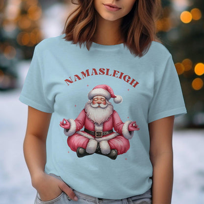 Namasleigh Santa Christmas Comfort Colors T-Shirts
