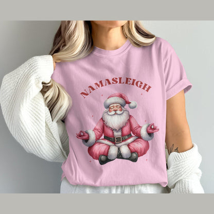 Namasleigh Santa Christmas Comfort Colors T-Shirts