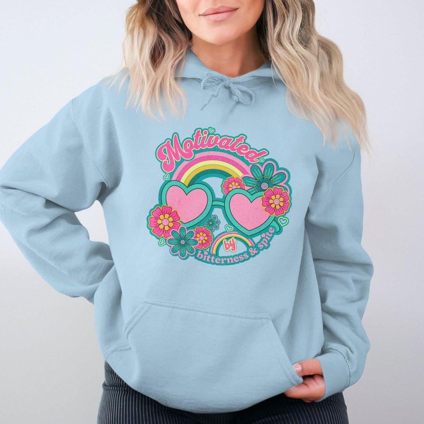 Motivated by Bitterness and Spite Graphic Hoodies