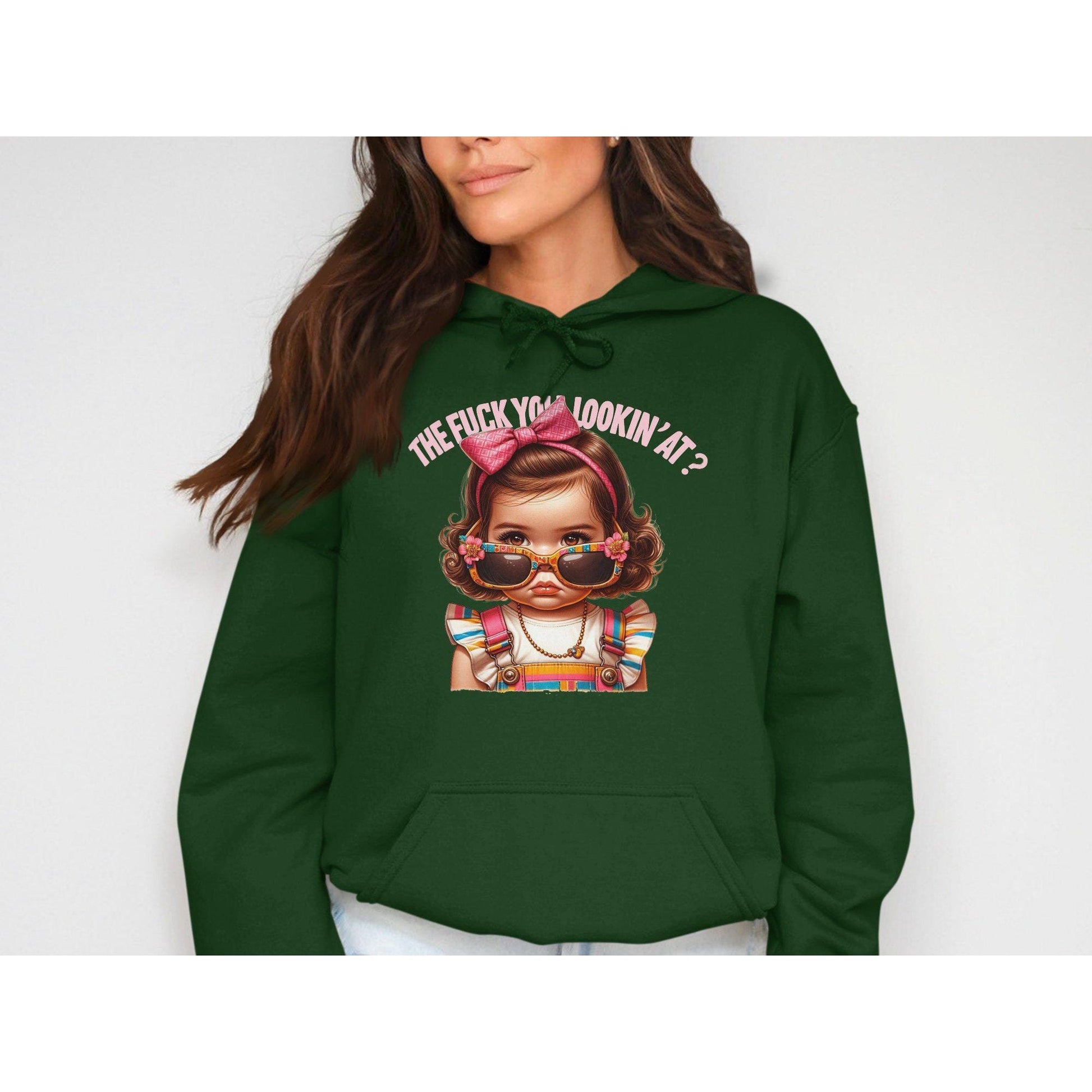 The Fuck You Lookin' At Unisex Sizing Adult Humor Hoodies