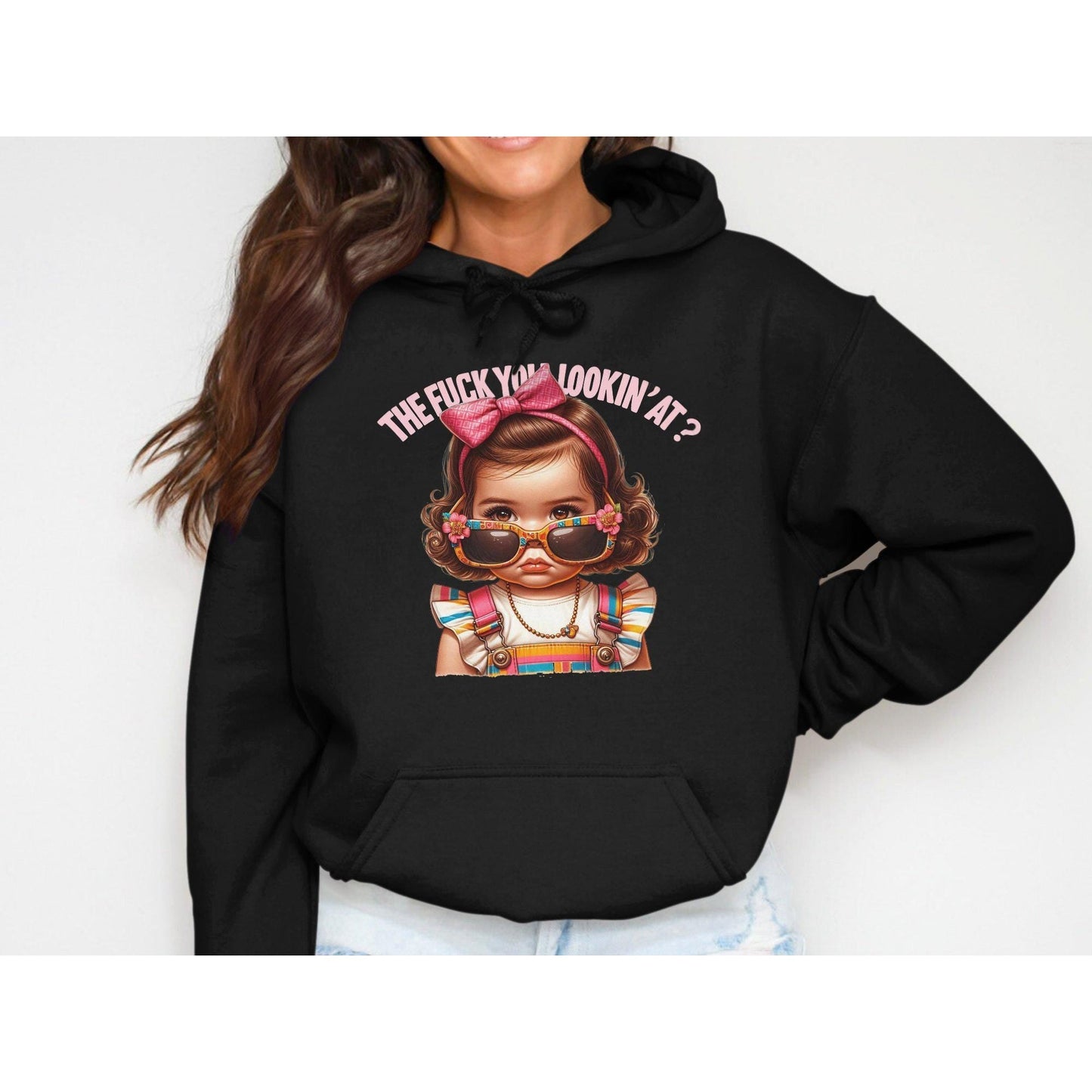 The Fuck You Lookin' At Unisex Sizing Adult Humor Hoodies