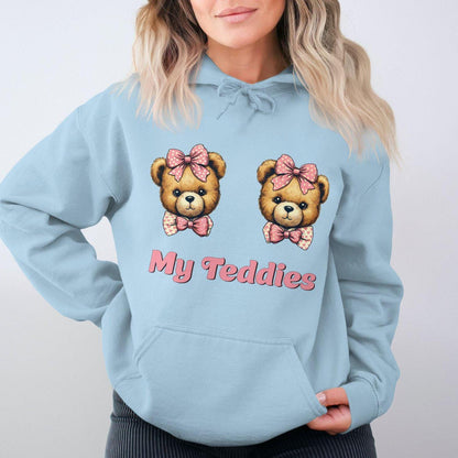Cute Teddy Bear My Teddies Design Hoodies