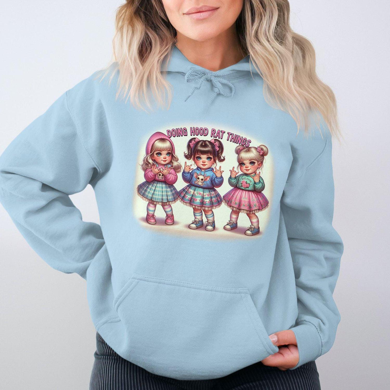 Doing Hood Rat Things with Friend Hoodies