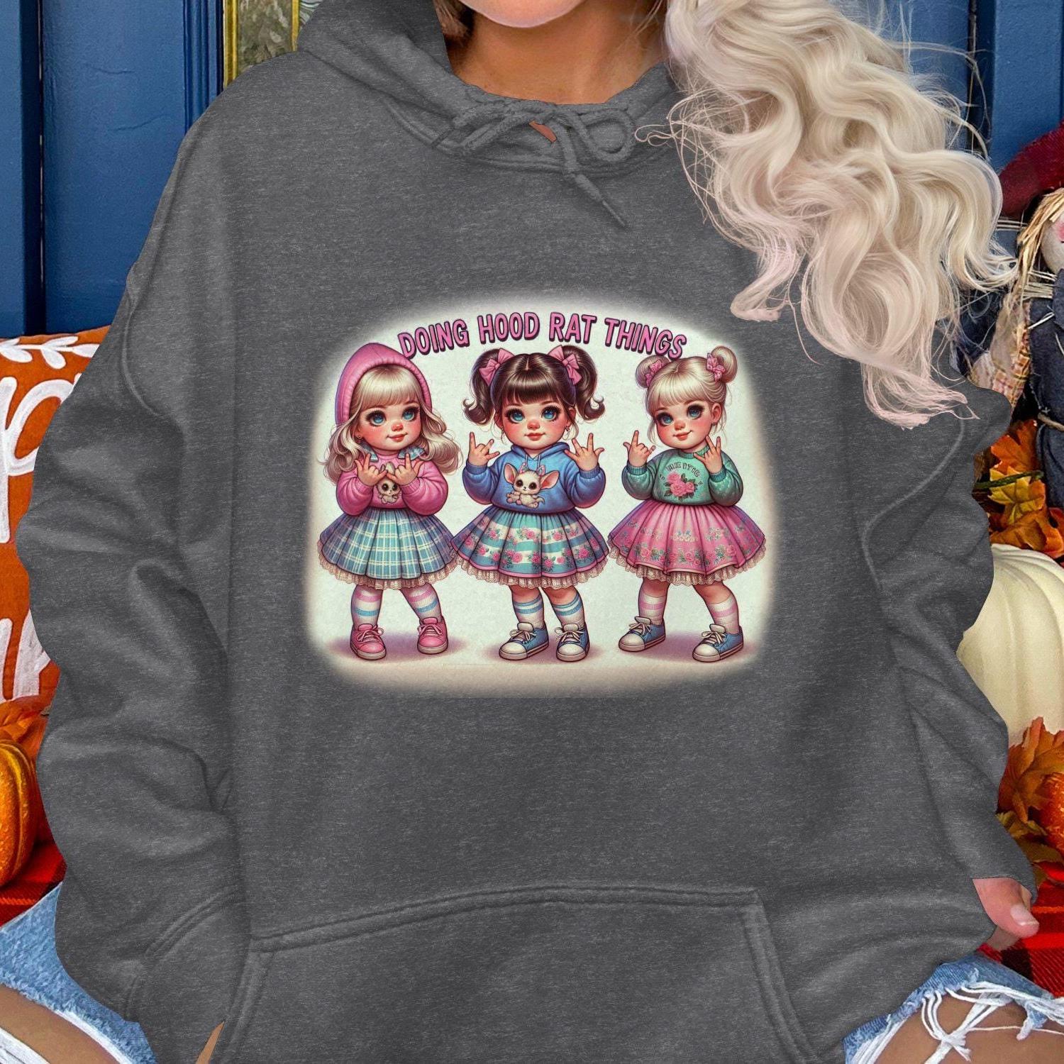 Doing Hood Rat Things with Friend Hoodies
