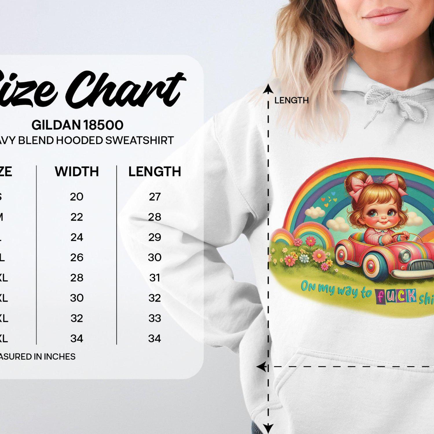 On My Way to F**k Shit Up Cute Cartoon Hoodies