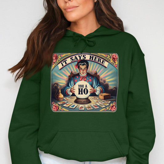 Fortune Teller Vintage Tarot Card Design Hoodies