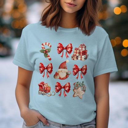 Santa and Christmas Gifts Comfort Colors T-Shirts