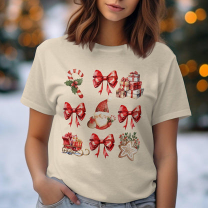 Santa and Christmas Gifts Comfort Colors T-Shirts