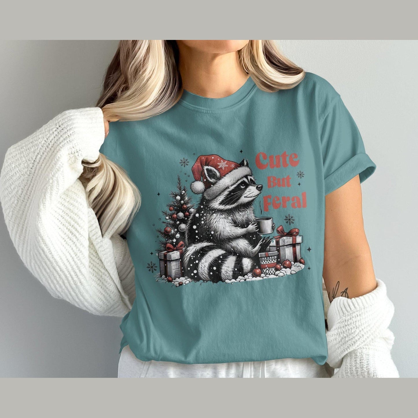 Cute But Feral Design Comfort Colors T-Shirts