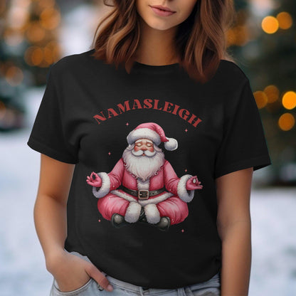 Namasleigh Santa Christmas Comfort Colors T-Shirts