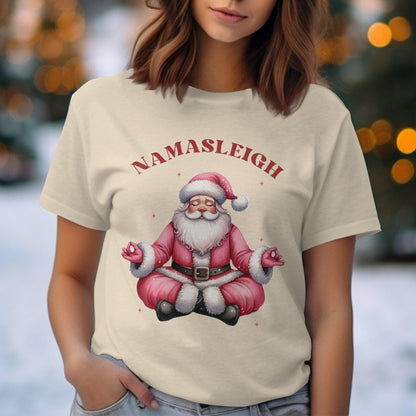 Namasleigh Santa Christmas Comfort Colors T-Shirts