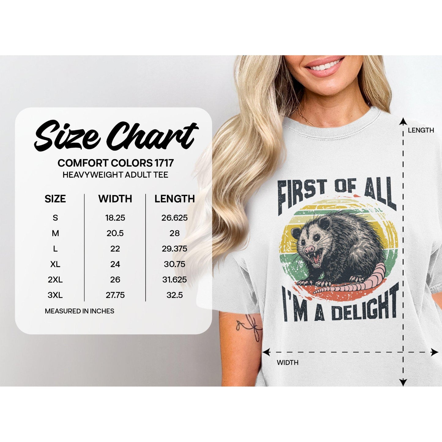 First Of All I'm A Delight Comfort Colors T-Shirts
